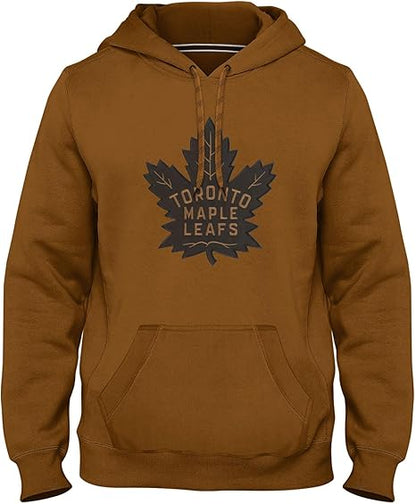 Bulletin Toronto Maple Leafs NHL Express Twill Tonal Dune Logo Hoodie - Dune - Small