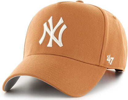 47 Offside DT MLB New York Clay Ballpark Adjustable Snapback Hat - Brown