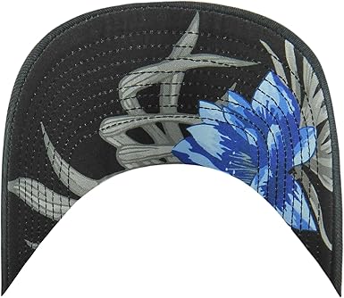 Men's Compatible with Expos 47 Brand Dark Tropic Clean Up Adjustable Buckle Cap Hat Black