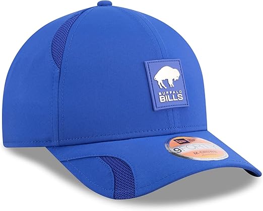 New Era Men's NFL 2025 Sideline M-Crown 9FORTY Adjustable Hat (CA/US, Alpha, One Size, Royal, Buffalo Bills)