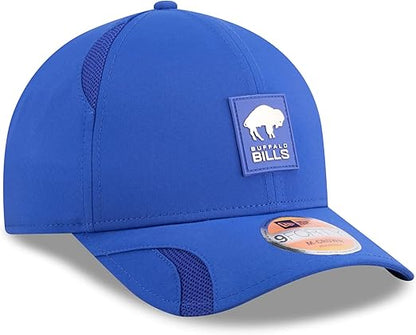 New Era Men's NFL 2025 Sideline M-Crown 9FORTY Adjustable Hat (CA/US, Alpha, One Size, Royal, Buffalo Bills)
