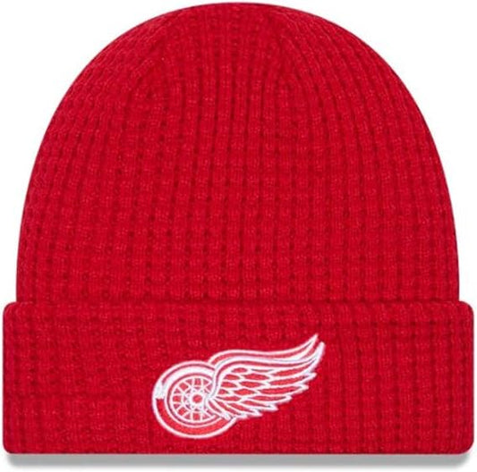 New Era NHL Detroit Red Wings Waffle Knit Beanie - Red