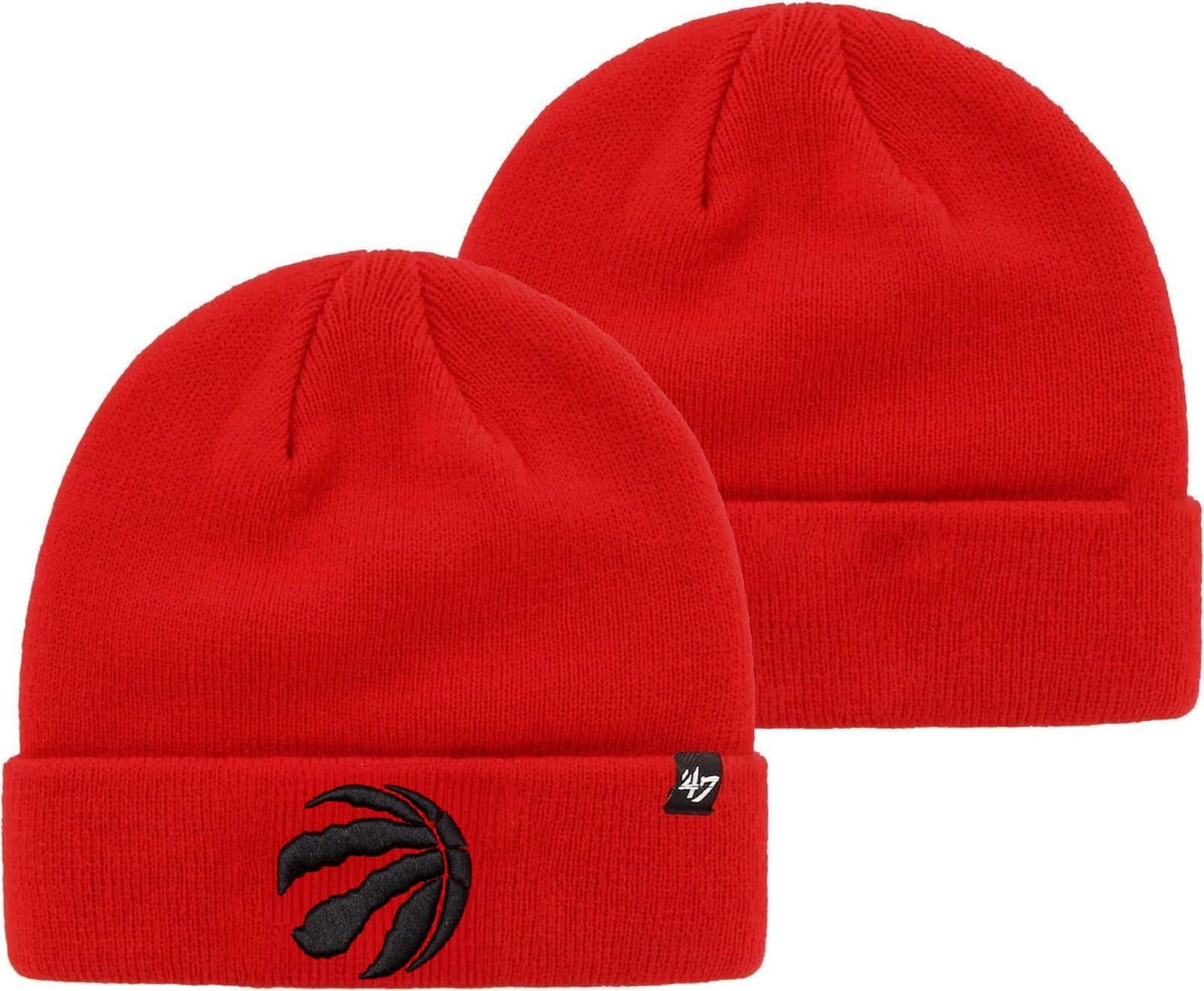 47 NBA Unisex-Adult Primary Logo Cuffed Knit Primary Logo Team Color Beanie Hat Cold Weather Hat, One Size