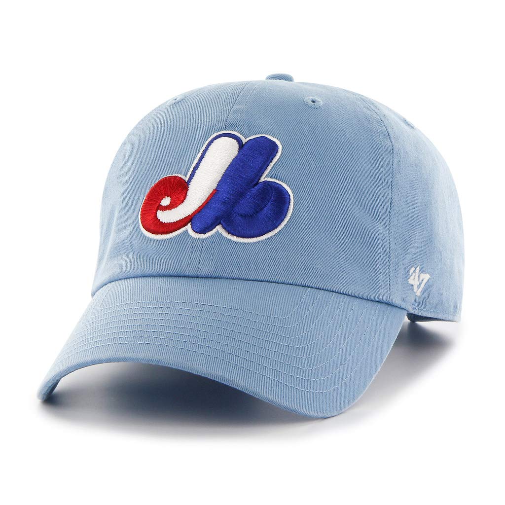47 Men's Montreal Expos Cooperstown Collection Clean Up Adjustable Hat - One Size Blue