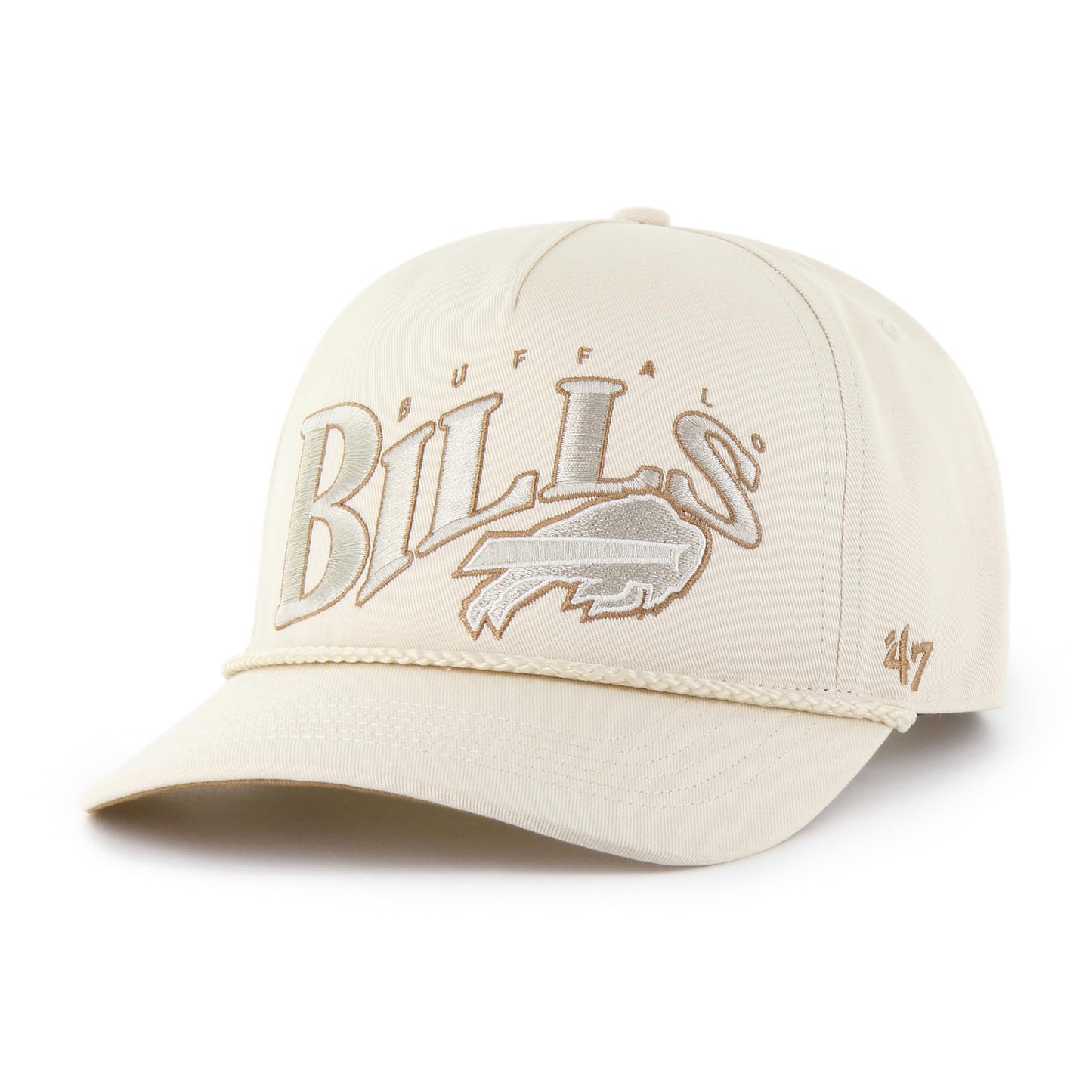 47 Hitch NFL Buffalo Bills Wave Rope Snapback Hat - White