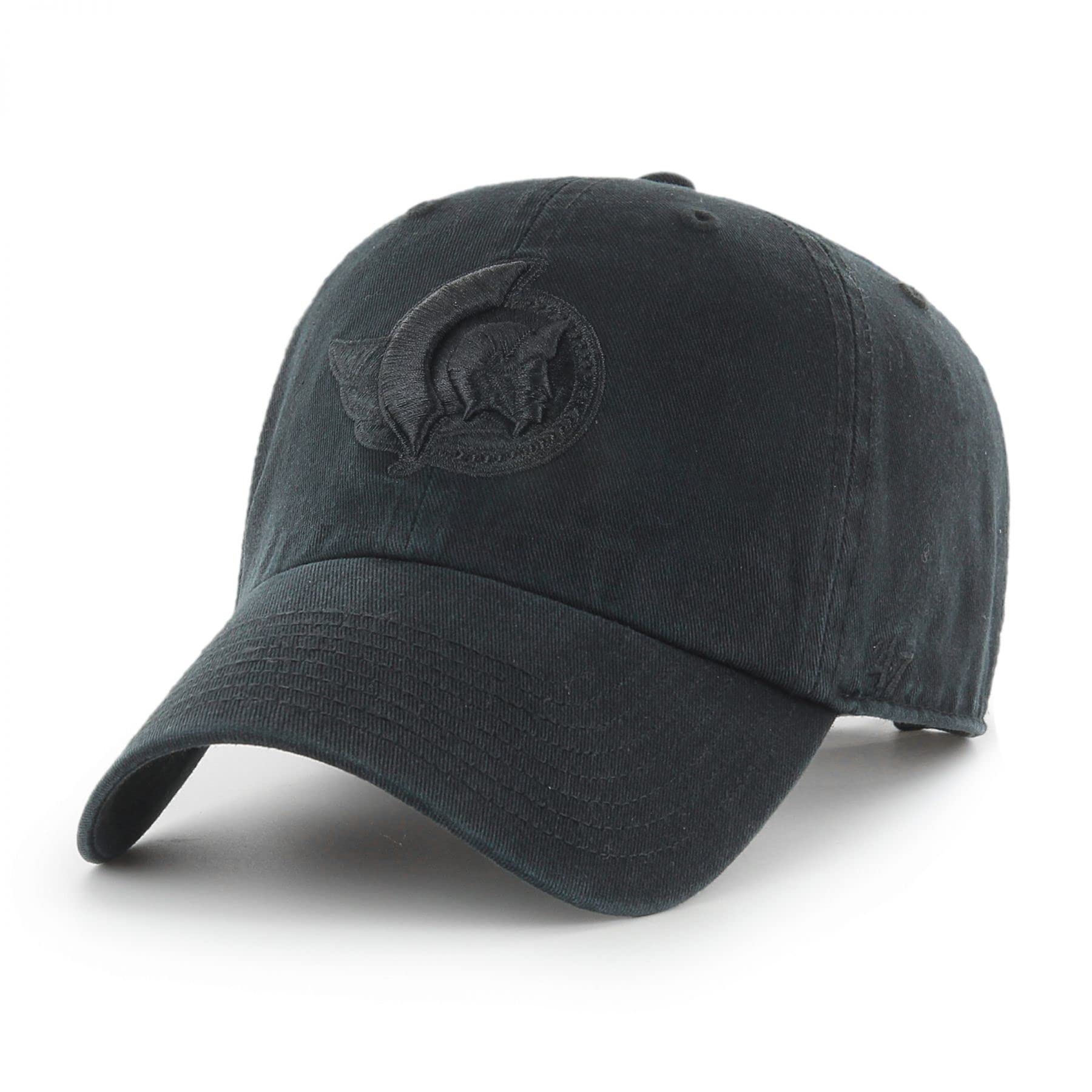 Men's Ottawa_Senators Black on Black Clean up Adjustable Hat Cap One Size Fits Most