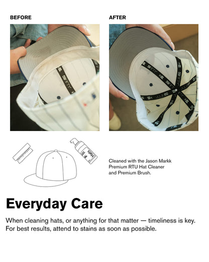 Jason Markk Premium Ready-to-Use Hat Cleaner, Safe for All Materials, Including Cotton, Wool, Felt, Corduroy, Polyester & More - No Water Needed