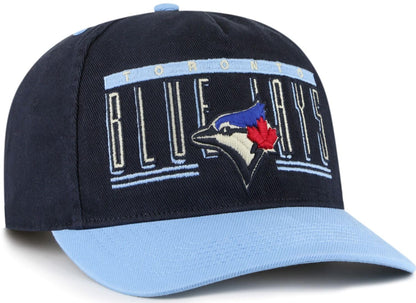47 Hitch MLB Toronto Blue Jays Double Header Baseline Snapback Hat - Blue