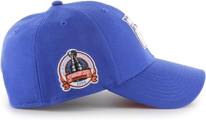 47 NHL New York Rangers Sure Shot MVP Adjustable Snapback Hat Cap - Blue