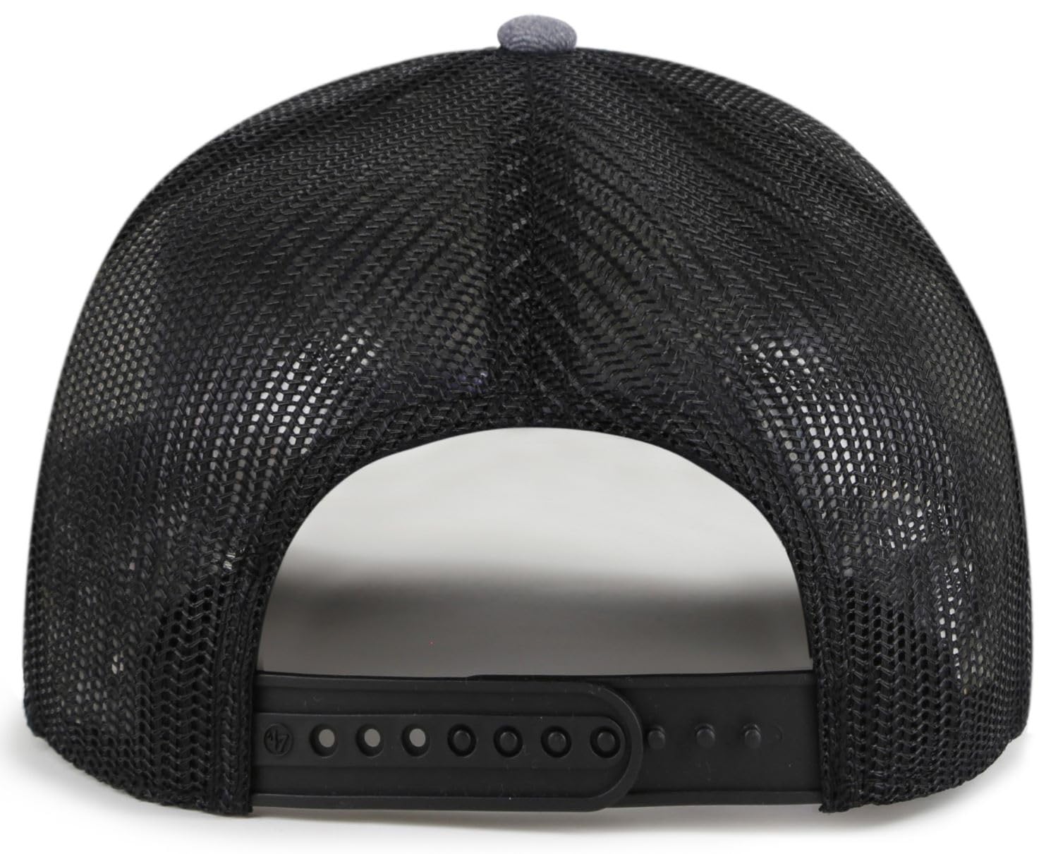 47 Trucker MLB New York Carbon Rope Mesh Back Adjustable Snapback Hat - Grey