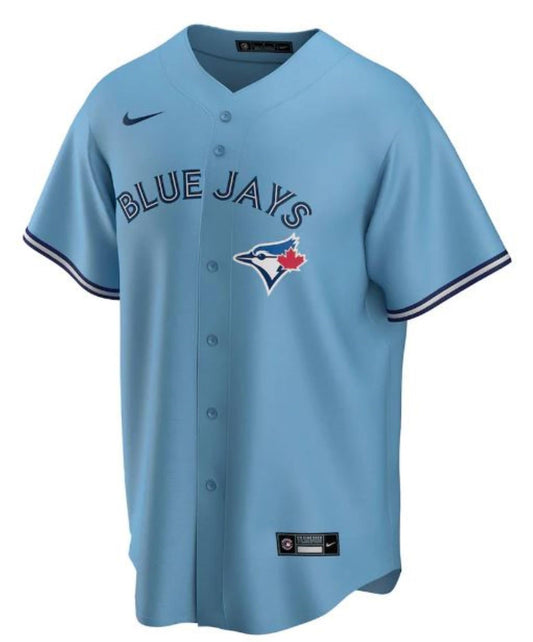 Fanatics Mens MLB Toronto Blue Jays Alternate Blank Replica Jersey - Powder Blue