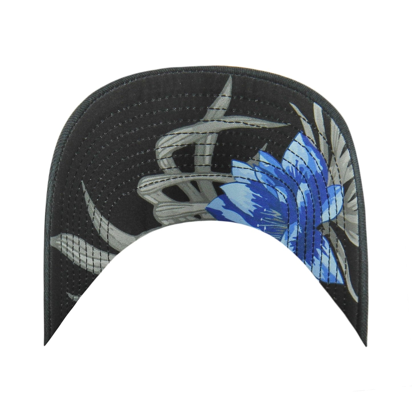 Men's Compatible with Expos 47 Brand Dark Tropic Clean Up Adjustable Buckle Cap Hat Black