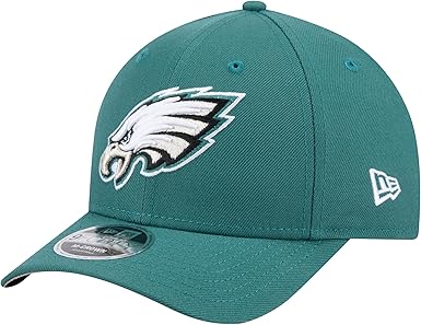 New Era 9FORTY 2025 NFL Team Collection M-Crown Adjustable Snapback Hat (CA/US, Alpha, One Size, Philadelphia Eagles, Forest Green)