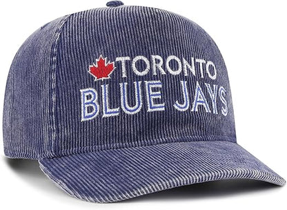47 Hitch MLB Toronto Reclaim Corduroy Adjustable Snapback Hat - Blue