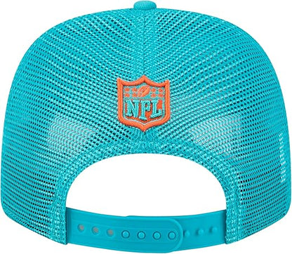 New Era 9SEVENTY 2025 NFL Team Collection Adjustable Stretch-Snap Hat (CA/US, Alpha, One Size, Miami Dolphins, Aqua)