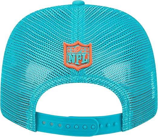 New Era 9SEVENTY 2025 NFL Team Collection Adjustable Stretch-Snap Hat (CA/US, Alpha, One Size, Miami Dolphins, Aqua)