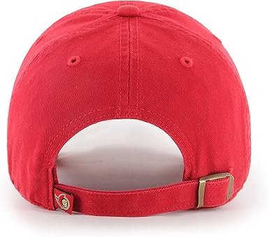 47 Men's Compatible with Senators ALT Colour Brand Clean Up Adjustable Buckle Cap Hat Red