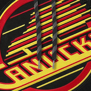 Bulletin Vancouver Canucks NHL Express Twill Logo Hoodie - Skate Logo - Black - XX-Large