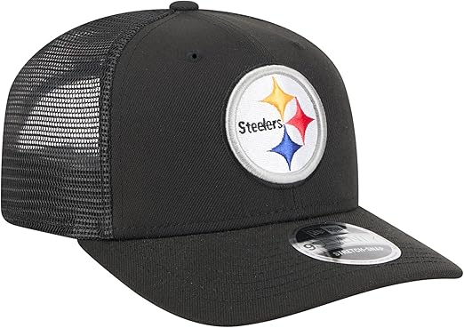 New Era 9SEVENTY 2025 NFL Team Collection Adjustable Stretch-Snap Hat (CA/US, Alpha, One Size, Pittsburgh Steelers, Black)