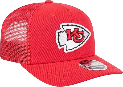 New Era 9SEVENTY 2025 NFL Team Collection Adjustable Stretch-Snap Hat (CA/US, Alpha, One Size, Kansas City Chiefs, Red)