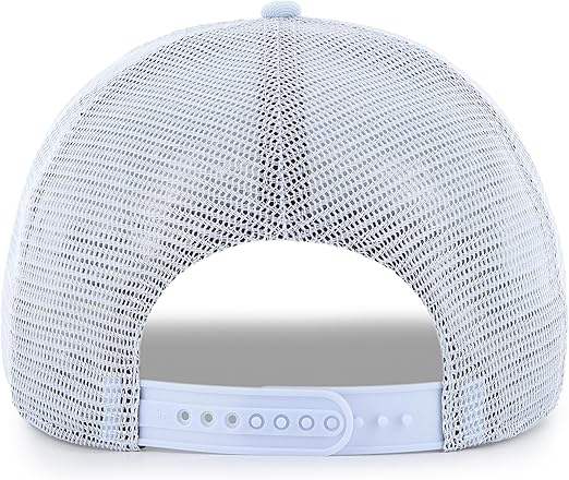 47 Hitch MLB New York Foundation Script Mesh Snapback Hat - Powder Blue