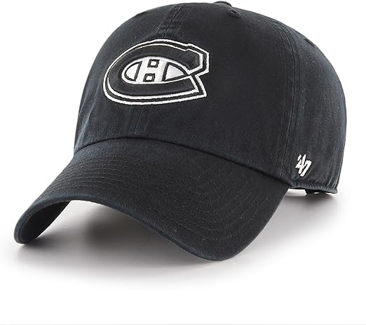 47 NHL Montreal Clean Up Adjustable Hat - Black/White