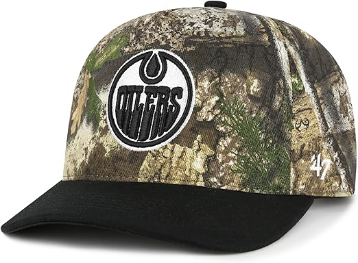 47 Hitch TT NHL Edmonton APX Two Tone Adjustable Snapback Hat - Camo/Black