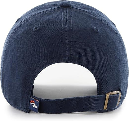 47 Clean Up NFL Denver Adjustable Hat - Navy Blue