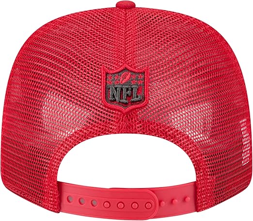 New Era 9SEVENTY 2025 NFL Team Collection Adjustable Stretch-Snap Hat (CA/US, Alpha, One Size, Tampa Bay Buccaneers, Red)