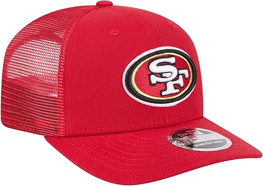 New Era 9SEVENTY 2025 NFL Team Collection Adjustable Stretch-Snap Hat (CA/US, Alpha, One Size, San Francisco 49ers, Scarlet)