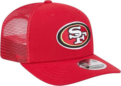 New Era 9SEVENTY 2025 NFL Team Collection Adjustable Stretch-Snap Hat (CA/US, Alpha, One Size, San Francisco 49ers, Scarlet)