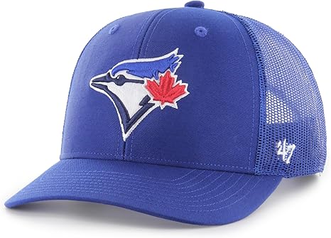 47 Brand MLB Toronto Blue Jays Trucker Mesh Back Adjustable Cap - Blue