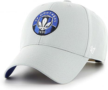 47 MVP MLS CF Montreal Ballpark Adjustable Snapback Hat - Grey