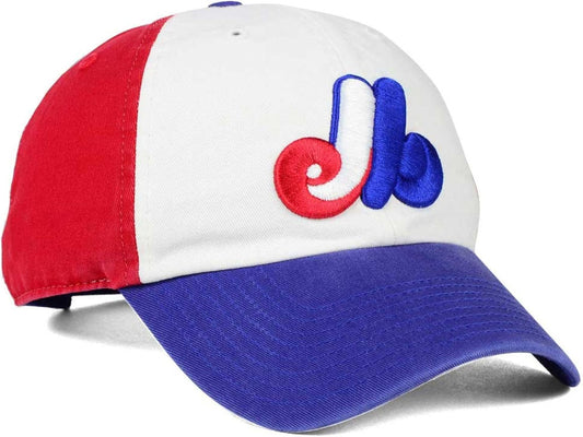 Montreal Expos Clean up 47 Brand Adjustable Hat (Tri Color One Size)