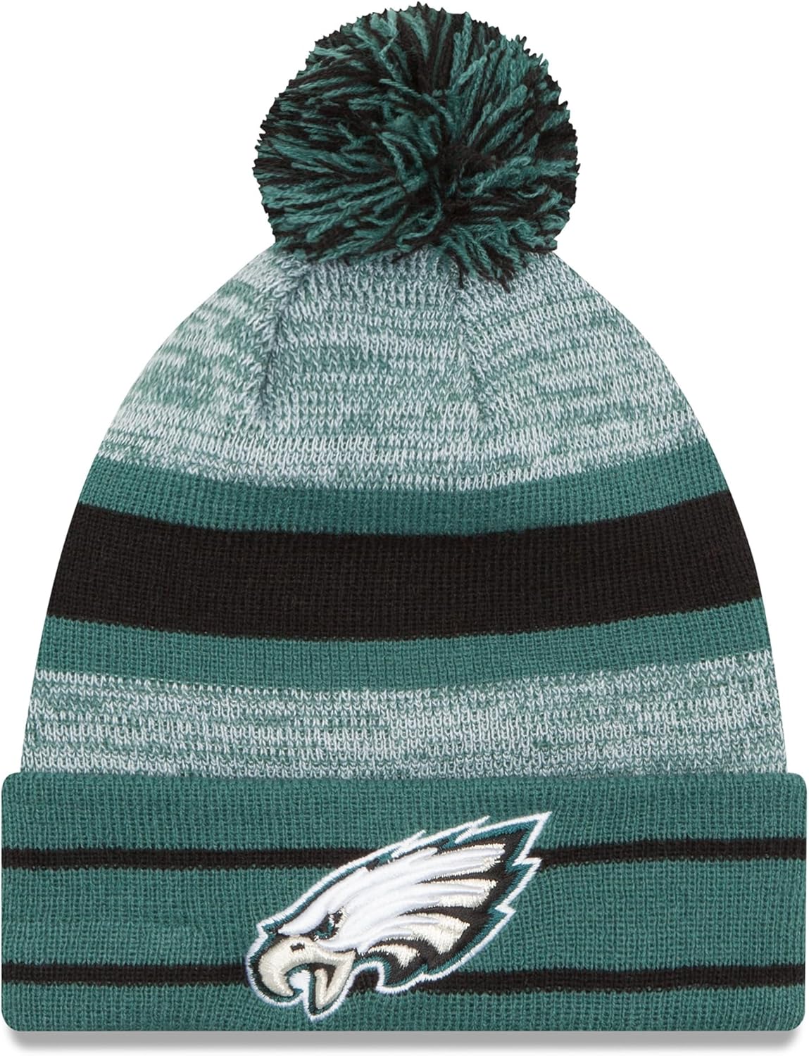 NFL Philadelphia Eagles Pom Knit Beanie, One Size, Green