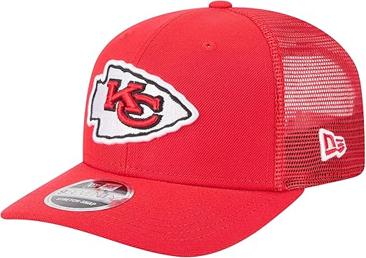 New Era 9SEVENTY 2025 NFL Team Collection Adjustable Stretch-Snap Hat (CA/US, Alpha, One Size, Kansas City Chiefs, Red)