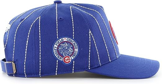 47 MLB Chicago Rawlings Pinstripe Hitch Adjustable Snapback Hat - Blue