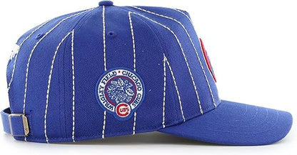 47 MLB Chicago Rawlings Pinstripe Hitch Adjustable Snapback Hat - Blue