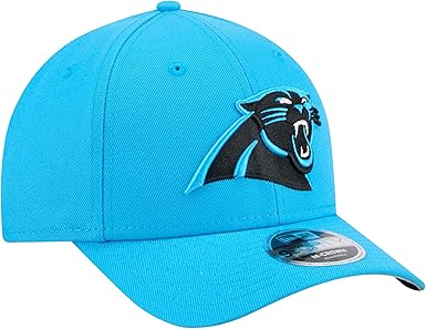 New Era 9FORTY 2025 NFL Team Collection M-Crown Adjustable Snapback Hat (CA/US, Alpha, One Size, Carolina Panthers, Blue)