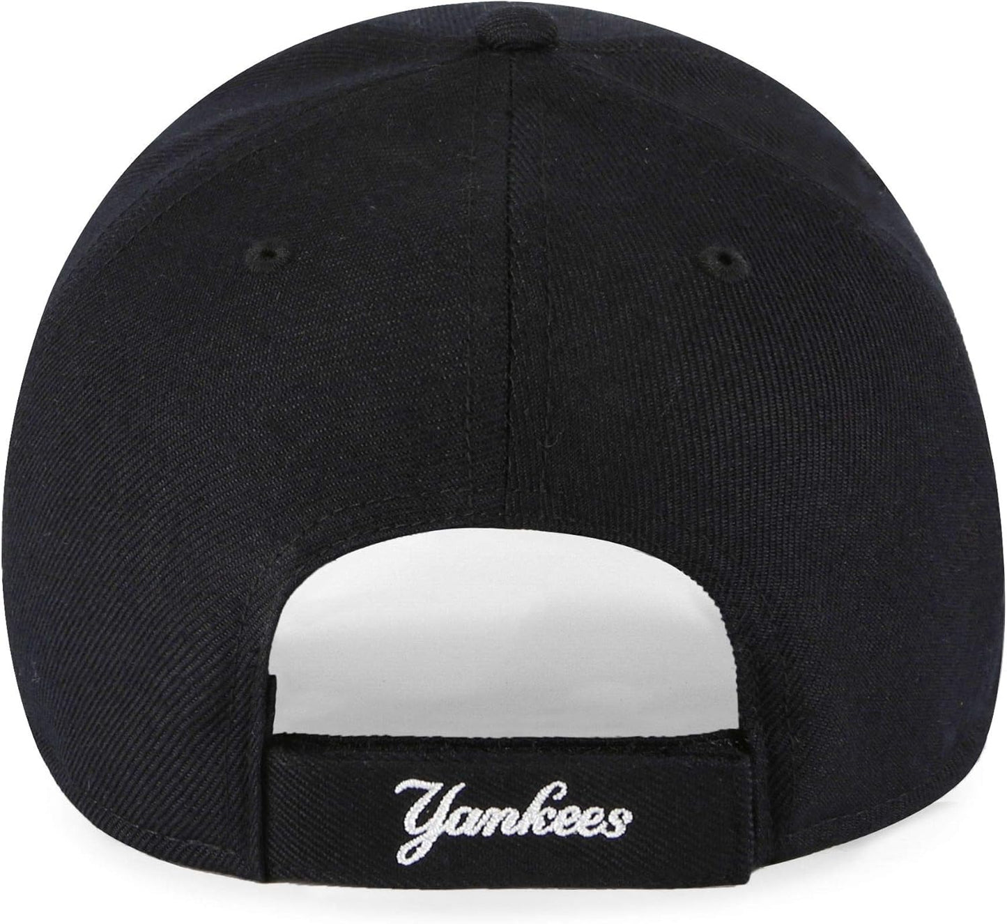 Compatible with New York Yankees Black & White '47 MVP Adjustable Cap Hat MLB Baseball One Size Fits Most