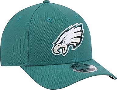 New Era 9FORTY 2025 NFL Team Collection M-Crown Adjustable Snapback Hat (CA/US, Alpha, One Size, Philadelphia Eagles, Forest Green)