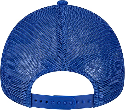 New Era NFL A-Frame 9FORTY Team Color Mesh Trucker Adjustable Hat Cap One Size Fits All, Buffalo Bills - Blue, One Size