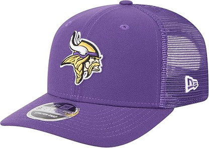 New Era 9SEVENTY 2025 NFL Team Collection Adjustable Stretch-Snap Hat (CA/US, Alpha, One Size, Minnesota Vikings, Purple)