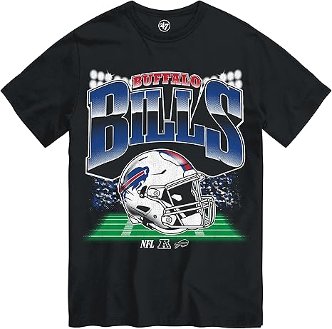 47 NFL Buffalo Blindside Tee - Black (CA/US, Alpha, Large, Regular, Regular, Black)