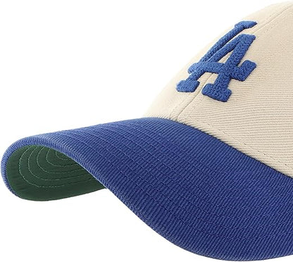 47 MLB Los Angeles Fairfield MVP Adjustable Snapback Hat - Cream/Royal