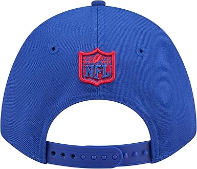 New Era 9FORTY 2025 NFL Team Collection M-Crown Adjustable Snapback Hat (CA/US, Alpha, One Size, Buffalo Bills, Royal Blue)