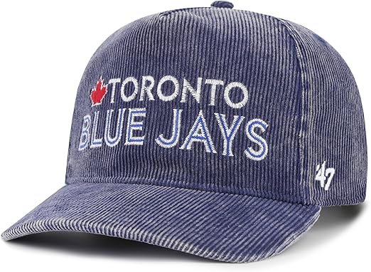 47 Hitch MLB Toronto Reclaim Corduroy Adjustable Snapback Hat - Blue