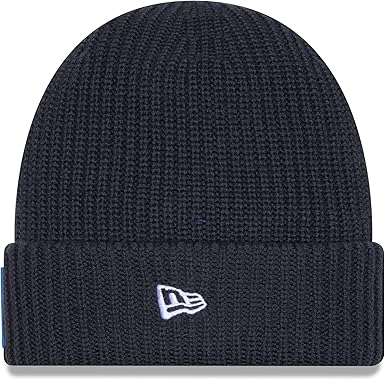 New Era Charcoal 2025 Sideline Cold Weather Cuffed Knit Hat (CA/US, Alpha, One Size, Detroit Lions)
