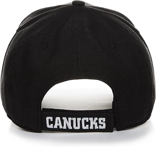 47 Men's Vancouver Hockey Vintage Skate Logo Black/White MVP Adjustable Hat - One Size