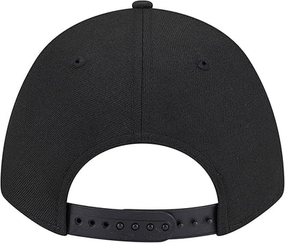 New Era 9FORTY NFL 2025 Team Collection M-Crown A-Frame Adjustable Snapback Hat - Black/White (CA/US, Alpha, One Size, Black, Kansas City Chiefs)